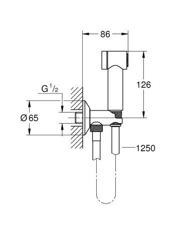 Набір гігієнічний Grohe Sena Trigger Spray 35 26332000 26332000 фото