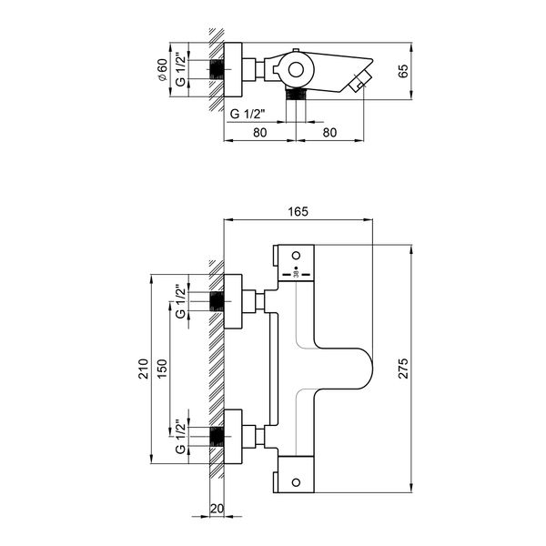 Термостат для ванны Qtap Inspai-Therm Chrome SD00047504 фото