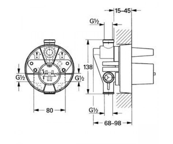 Внутренняя часть смесителя Grohe 33961000 33961000 фото