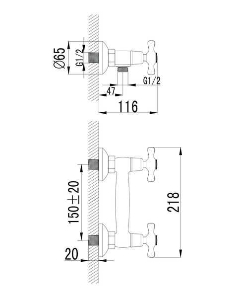 Смеситель для душа Imprese Ralsko New хром 15240NEW 026729 фото