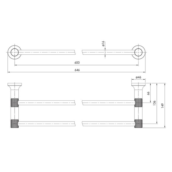 Полотенцедержатель Imprese Brenta никель ZMK081906290 071228 фото