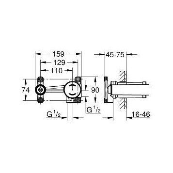 Скрытая часть смесителя Grohe 23571000 23571000 фото