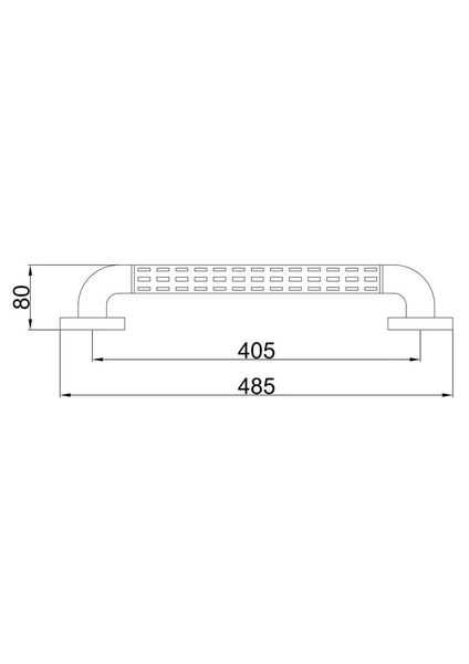 Поручень настінний Frap F8101 400 мм білий F8101 фото