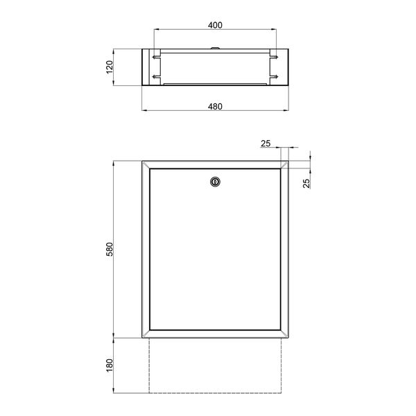 Коллекторный шкаф Icma (UA) 480х580х120 внутренний №1 SD00021469 фото