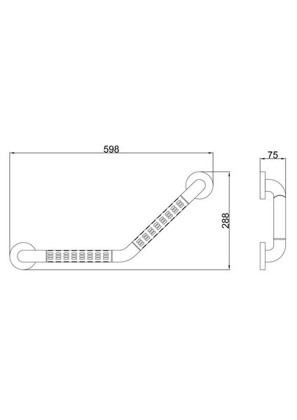 Поручень настенный Frap F8121 600 мм белый F8121 фото