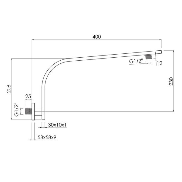 Тримач душової лійки Imprese SH01-3010400B 052747 фото