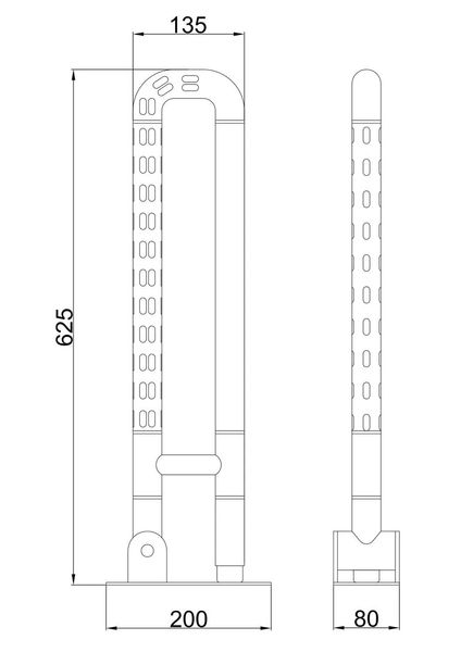 Поручень настінний для туалету Frap F8141 620 мм білий F8141 фото