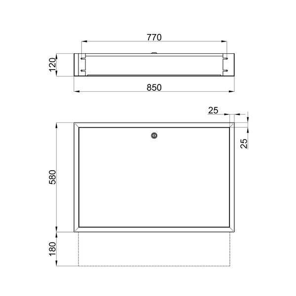 Коллекторный шкаф Icma (UA) 850х580х120 внутренний №4 SD00021472 фото