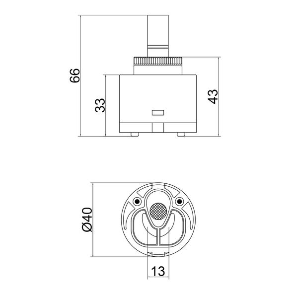 Картридж для смесителя Qtap Spojeni 40 мм Eco SD00031695 фото