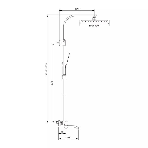 Душевая система Gappo G2407-6 черная G2407-6 фото