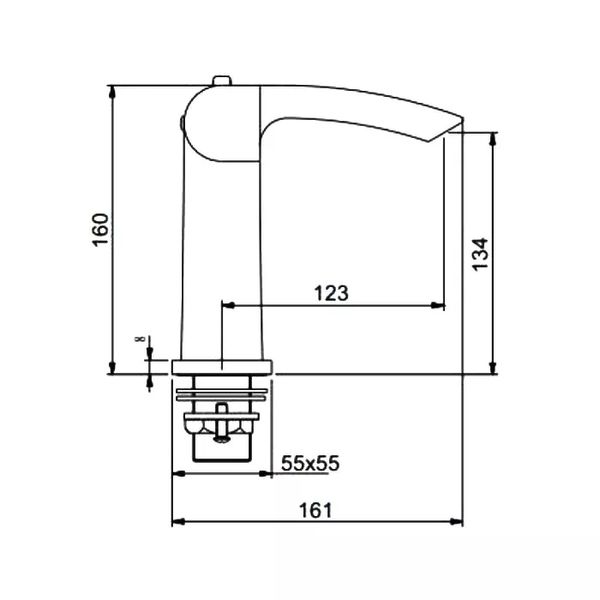 Смеситель для умывальника с термостатом Gappo G1007-50 белый/хром G1007-50 фото