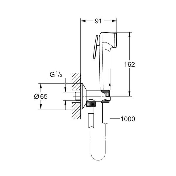 Гігієнічний набір Grohe Tempesta-F Trigger Spray 30 26358000 26358000 фото