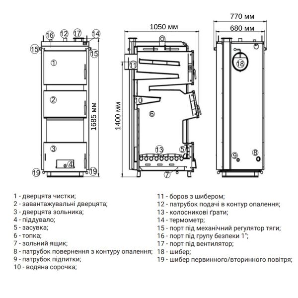 Котел твердотопливный стальной Thermo Alliance Vulcan Plus V 3.0 VPSFW 50 SD00050484 фото