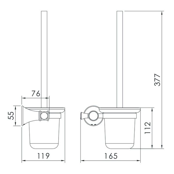 Щетка для унитаза Imprese Podzima Ledove ZMK01170126 056605 фото