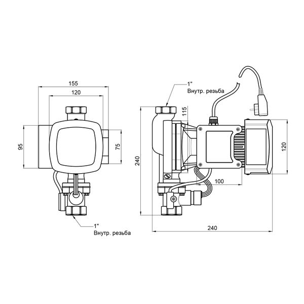 Насос для підвищення тиску Thermo Alliance SCPMN-400N 0,4 кВт SD00046703 фото