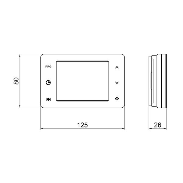 Тижневий програмований термостат Thermo Alliance ТА-2701 сенсорний SD00049327 фото