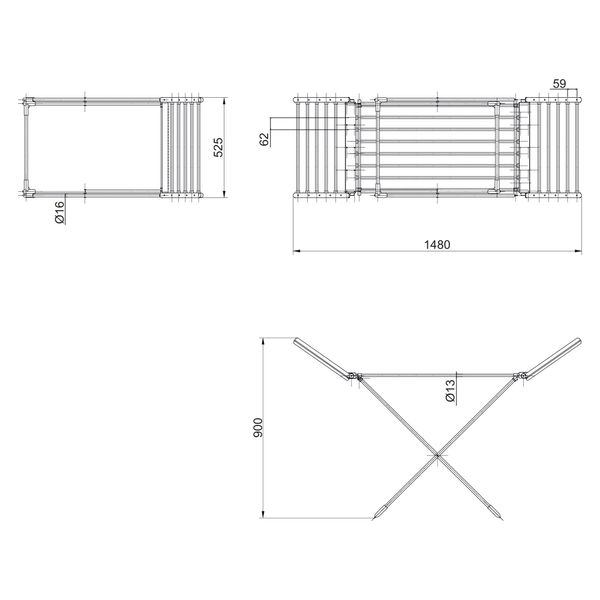 Сушарка для білизни електрична Qtap Breeze (SIL) 57702 з терморегулятором SD00034698 фото