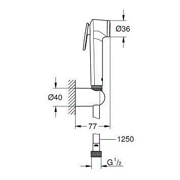 Гігієнічний набір Grohe Tempesta-F Trigger Spray 30 27513001 27513001 фото