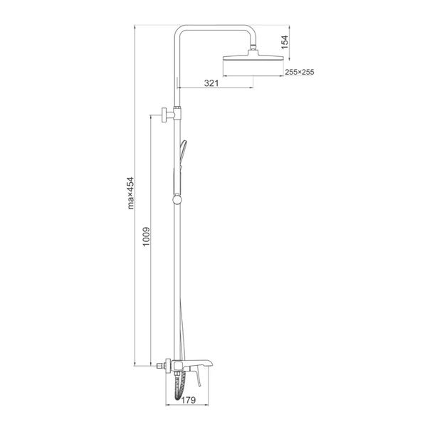 Душевая система Gappo G2450 черная G2450 фото