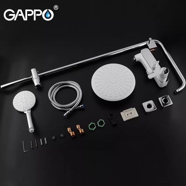 Душова система Gappo G2402-8 білий/хром G2402-8 фото