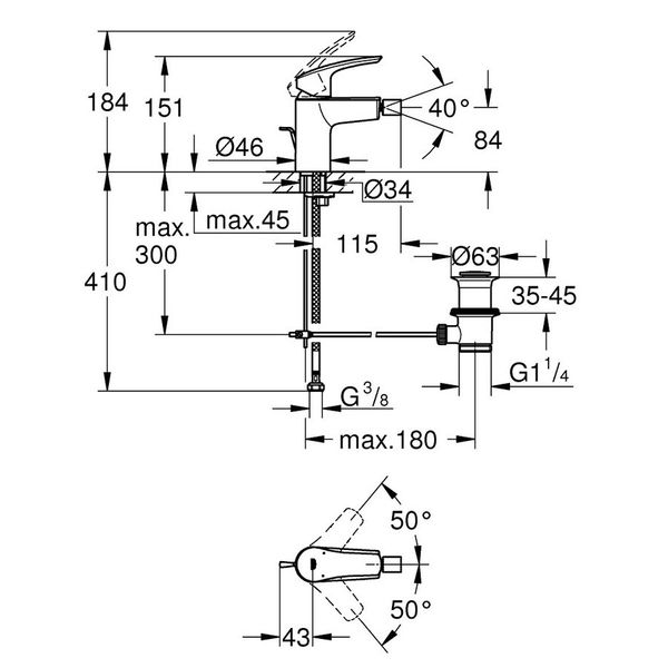 Смеситель для биде Grohe Eurosmart New 32929003 32929003 фото