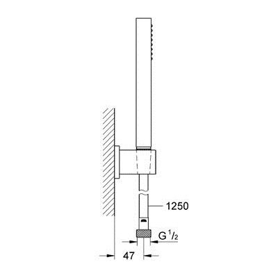 Душовий набір Grohe Euphoria Cube Stick 27702000 27702000 фото