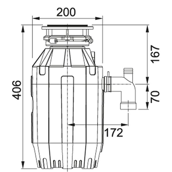 Измельчитель пищевых отходов Franke Turbo Elite TE-125 134.0535.242 фото