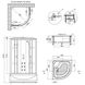Гидромассажный бокс Lidz Tani SBM90x90.SAT.HIGH.FR стекло 4 мм с поддоном SD00039864 фото 11