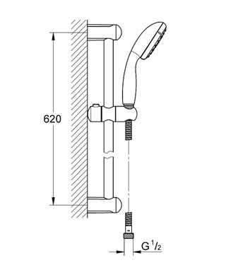 Душевой набор Grohe Tempesta Classic 27924001 27924001 фото