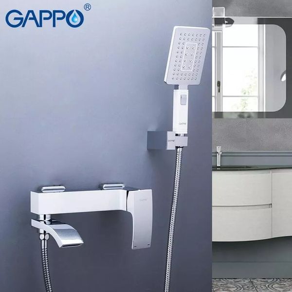 Смеситель для ванны Gappo G3207-8 белый/хром G3207-8 фото