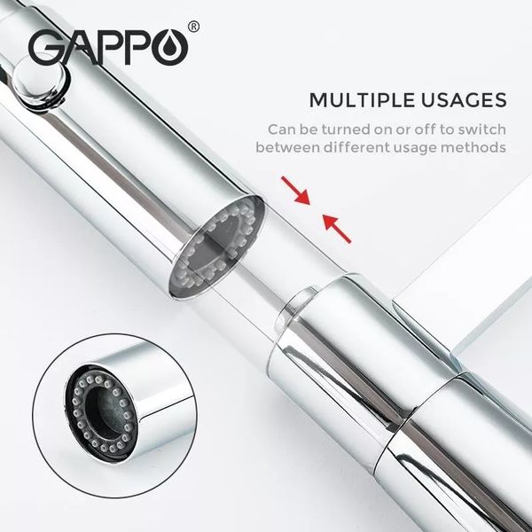 Смеситель для кухни Gappo G4398-15 с гибким изливом хром G4398-15 фото