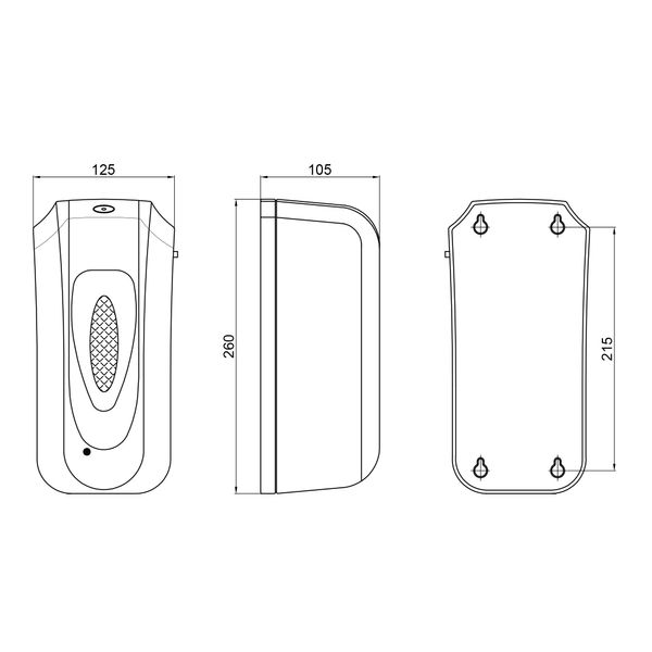 Дезінфектор Qtap Pohodli DZ600WP 6V безконтактний SD00042882 фото