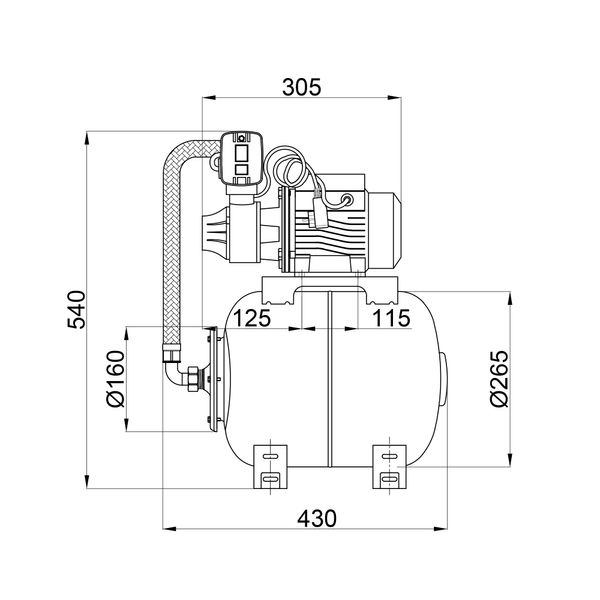 Насосні станції Thermo Alliance AT-SDB80 0,75 кВт SD00046707 фото