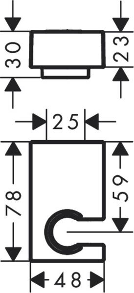 Тримач ручного душу Hansgrohe Porter S 28387000 хром 28387000 фото