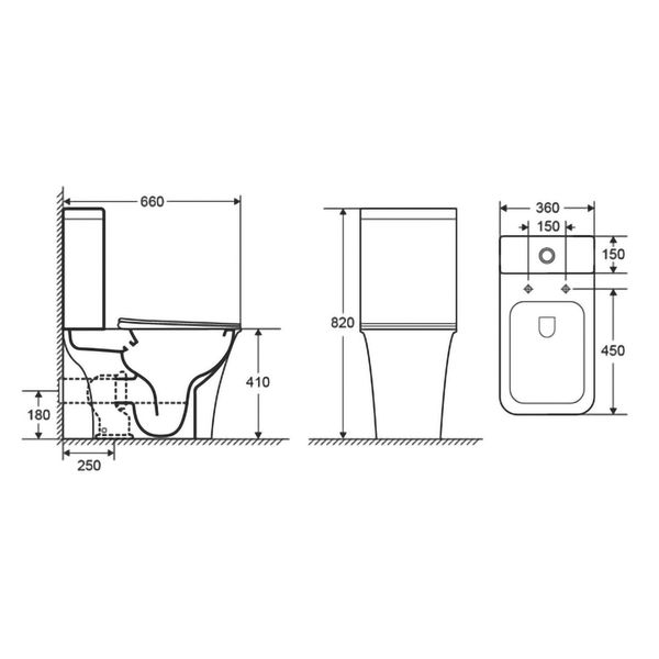 Унітаз підлоговий Imprese Elanta Rimless Slim Soft Close i11545 082962 фото