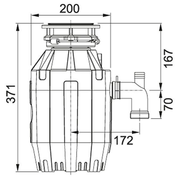 Измельчитель пищевых отходов Franke Turbo Elite TE-75 134.0535.241 фото