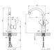 Змішувач для кухні Kroner KRP Essen - W030 CV024334 фото 10