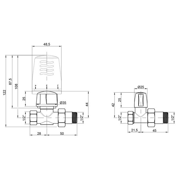 Термокомплект Icma 3/4" прямий № KIT L 1100+775+815 SD00043575 фото