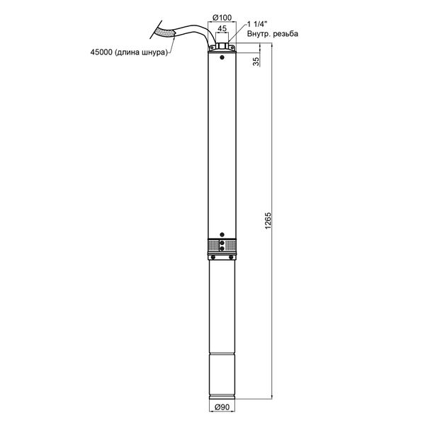 Насос заглибний відцентровий Thermo Alliance 4SSM4-18 1,5 кВт SD00046786 фото