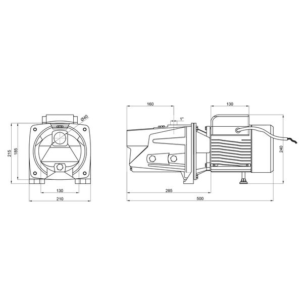 Насос самовсасывающий центробежный Thermo Alliance D-JSWm-15M 1,1 кВт SD00046820 фото