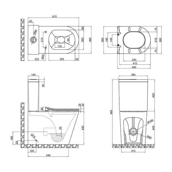 Унітаз-компакт Qtap Scorpio безобідковий Soft-close ARMB SD00042525 фото