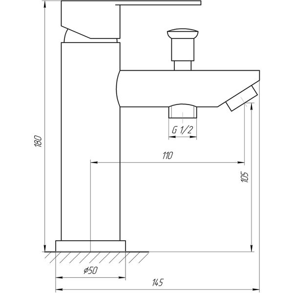 Смеситель для умывальника Globus Lux Wien SBT2-106B 000025715 фото