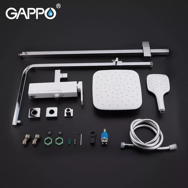 Душова система Gappo G2417-8 білий/хром G2417-8 фото