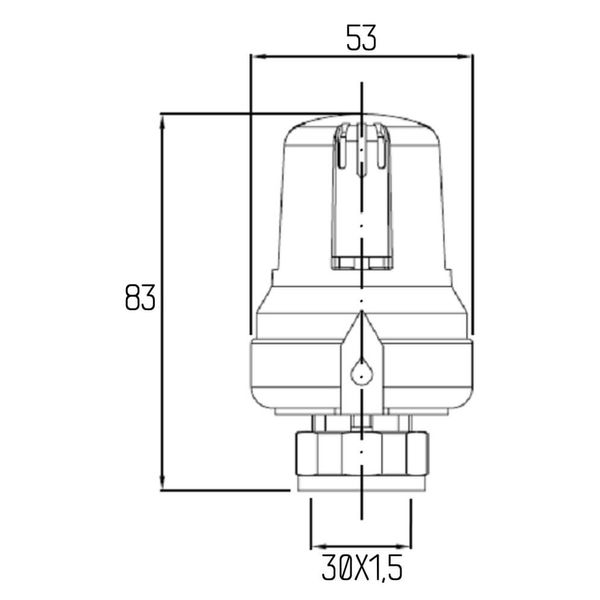 Термоголовка Icma №989 М30х1,5 0÷28°C SD00008814 фото