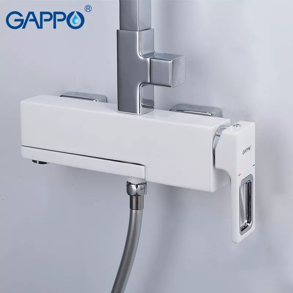 Душова система Gappo G2417-8 білий/хром G2417-8 фото