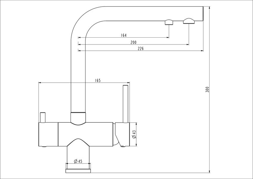 Смеситель для кухни с фильтром Gappo G43752-7 черный/хром G43752-7 фото