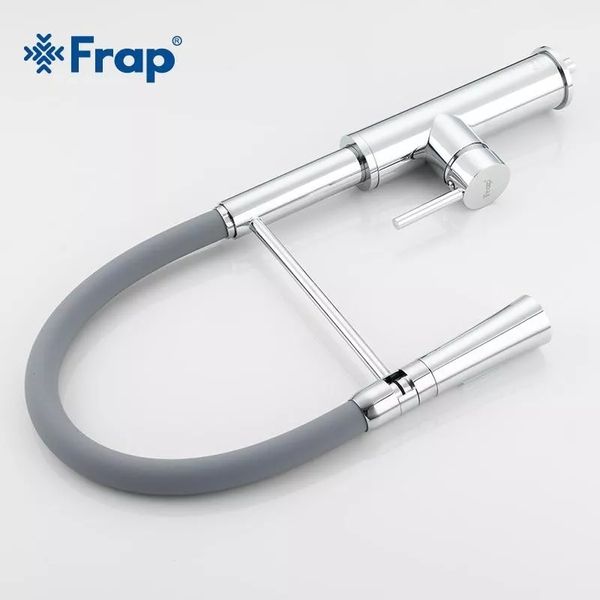 Смеситель для кухни Frap F4452-6 с гибким изливом хром F4452-6 фото