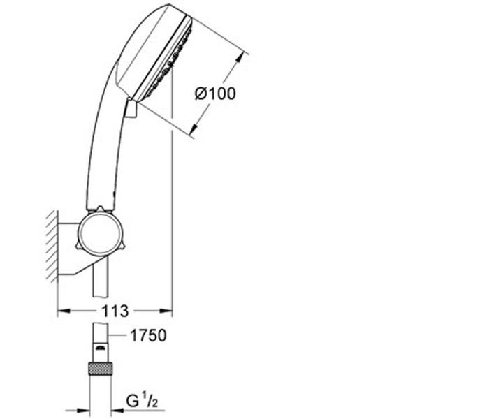 Душевой набор Grohe New Tempesta Cosmopolitan 100 27584002 27584002 фото