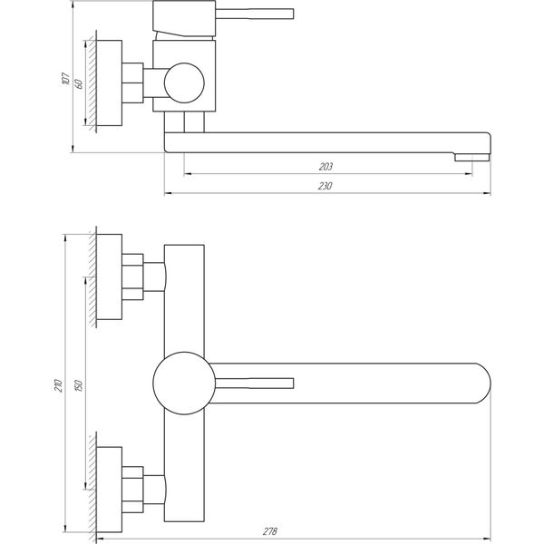 Змішувач для кухні Globus Lux Alpen SBT1-104 000017530 фото