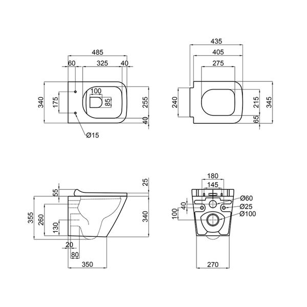 Унітаз підвісний Qtap Tern безобідковий soft-close ERMB SD00037241 фото